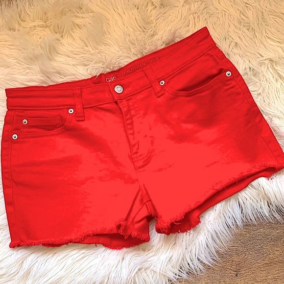 GAP Factory Pants - ❤️Gap Sexy Boyfriend Shorts Red Denim
